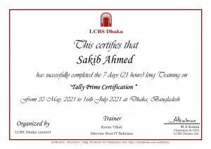 Sakib certificate