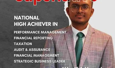 National High Achiever in ACCA Skill & Professional Level